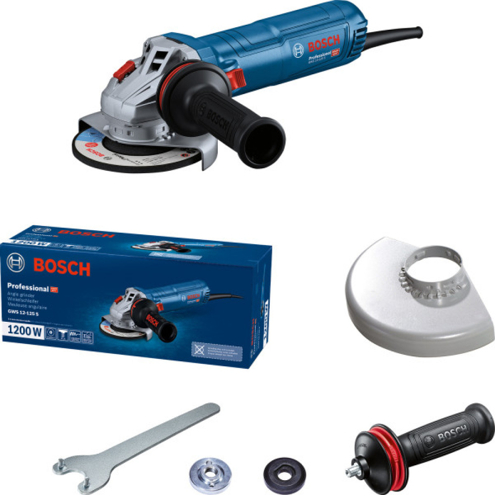 Шліфмашина кутова Bosch Professional GWS 12-125 S 125мм 1200ВТ 11000об/хв 2.8кг