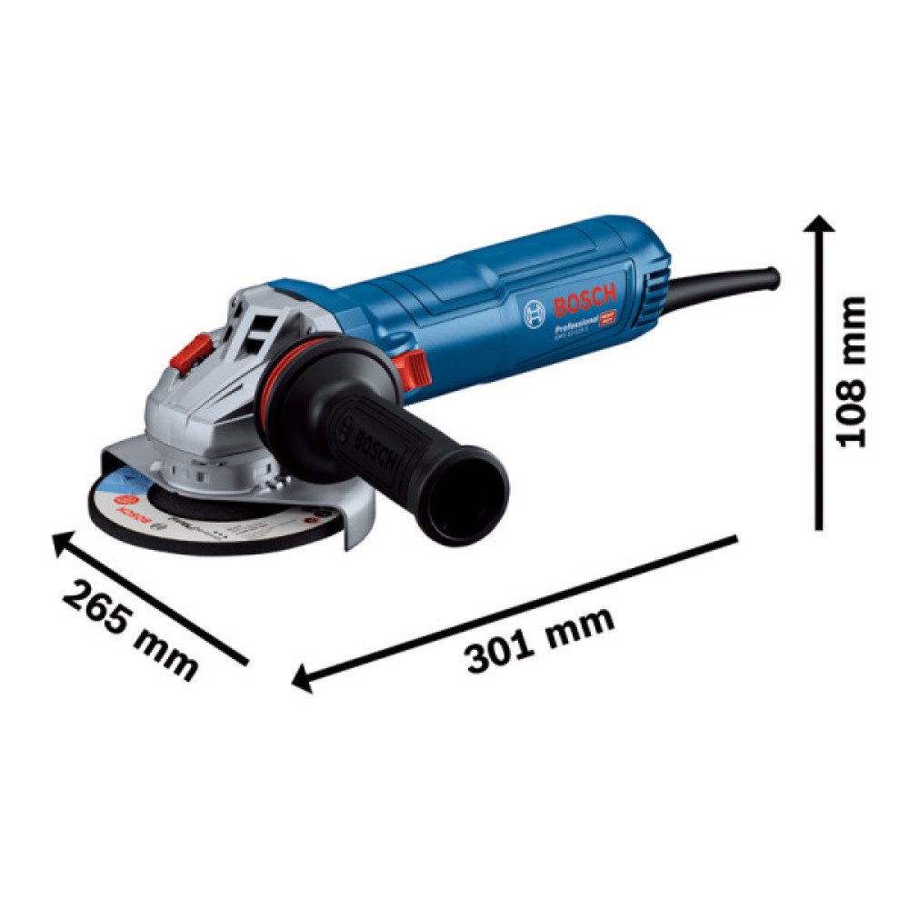 Шліфмашина кутова Bosch Professional GWS 12-125 S 125мм 1200ВТ 11000об/хв 2.8кг