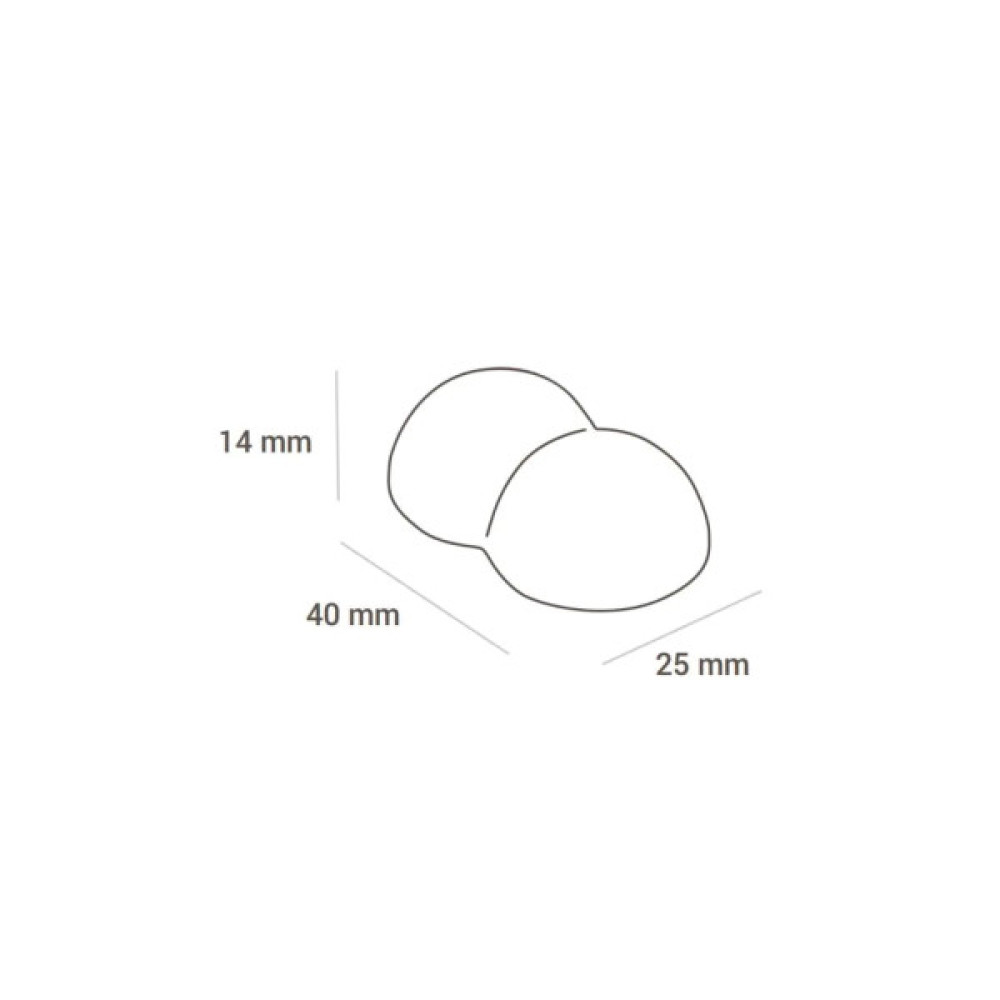 Форма для шоколаду Silikomart Bolla-p 40х25 h14 мм 24 шт (CH010)