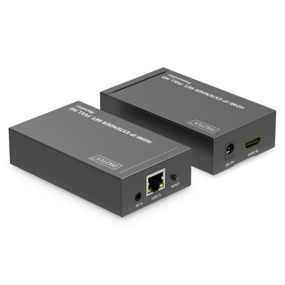 Набір IP-відеоподовжувачів DIGITUS HDMI, Full HD, 1080p, один до багатьох, 120 м
