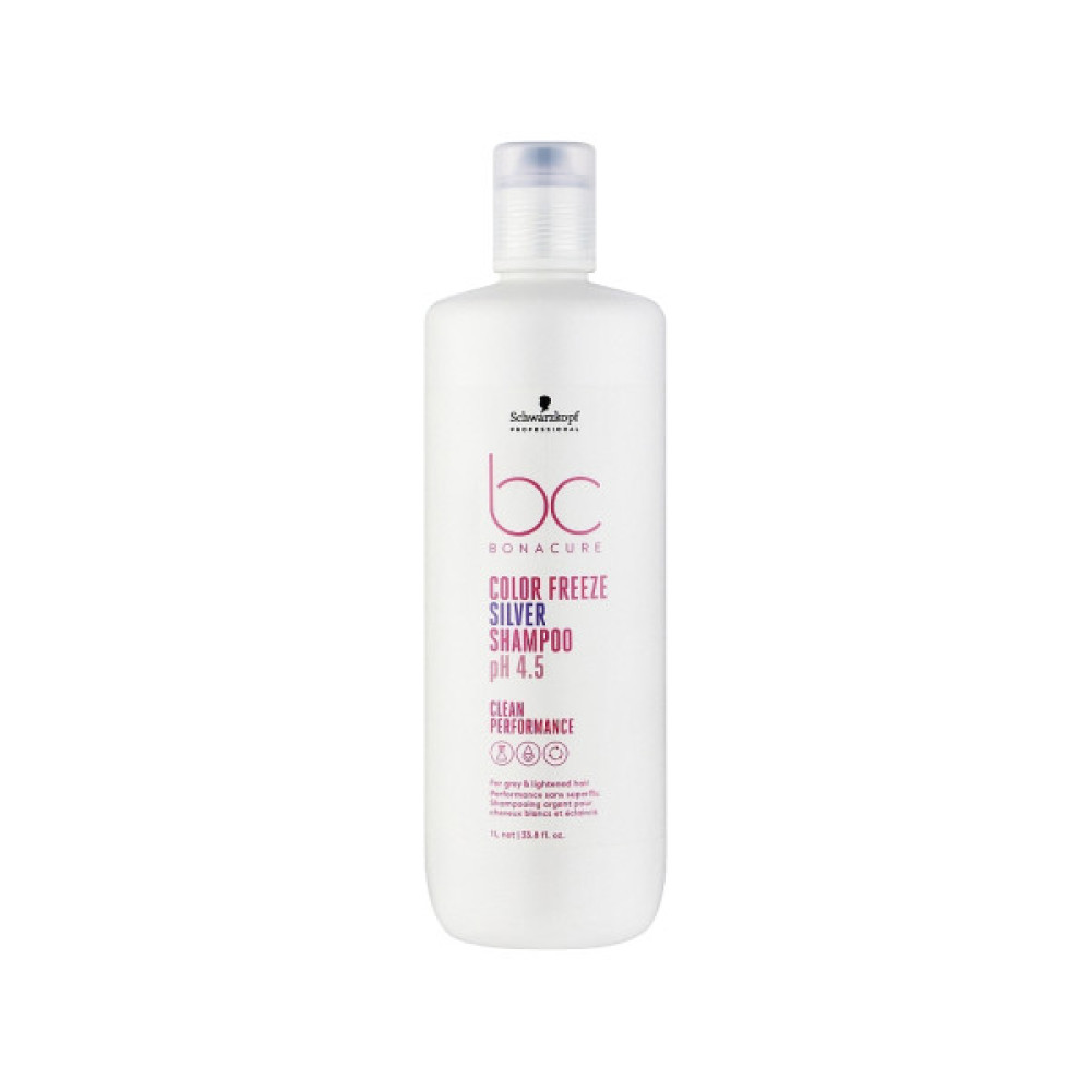 Шампунь Schwarzkopf Professional ВС Bonacure Color Freeze Silver Shampoo pH 4.5 1 л (4045787722857)