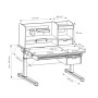Парта FunDesk Sentire Grey (222400) Парта FunDesk Sentire Grey (222400)