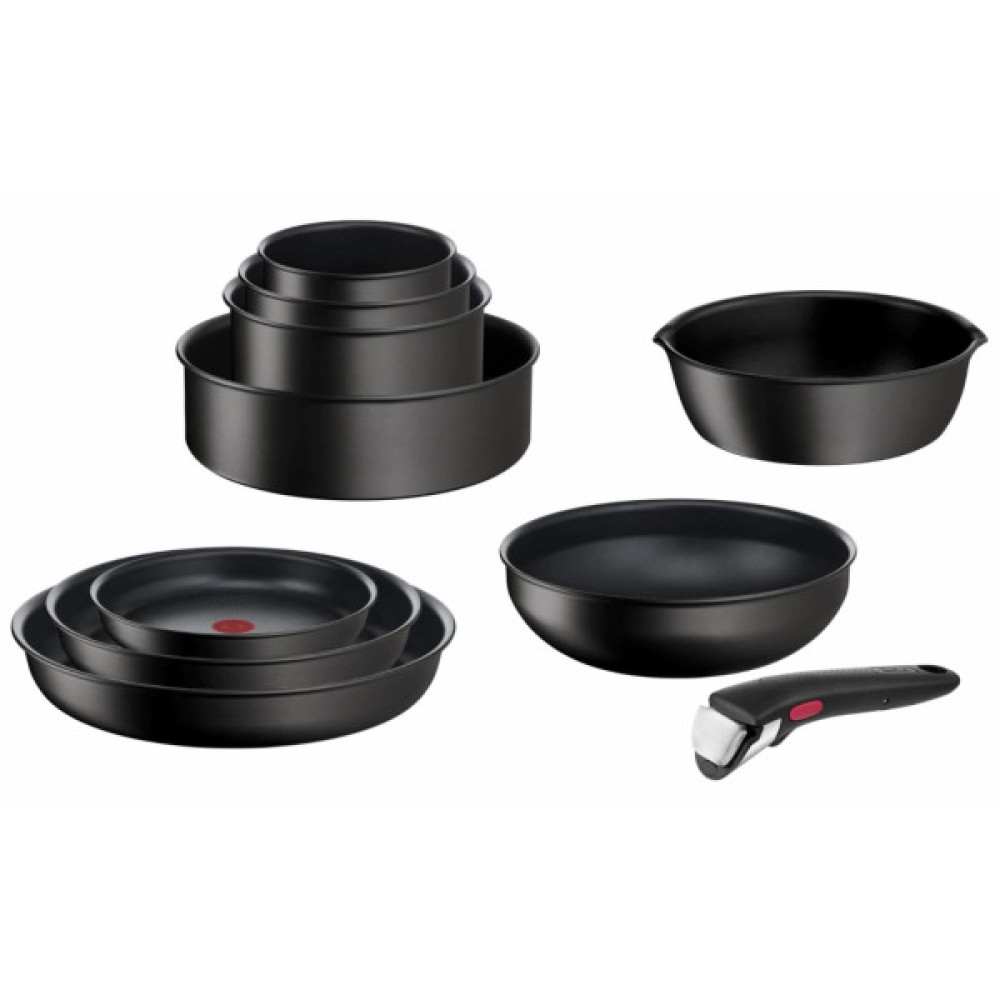Набір посуду Tefal Ingenio Unlimited змінна ручка 13 предметів чорний (L7639002)