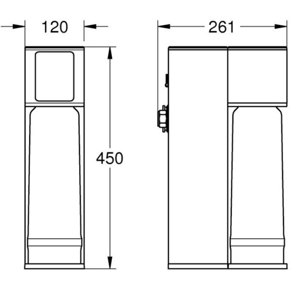 Стартовий набір зворотного осмосу Grohe Blue для змішувача, білий