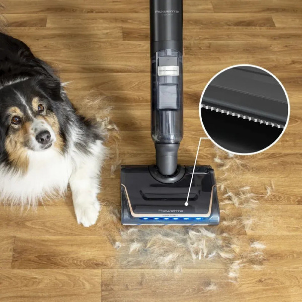 Пилосос Rowenta безпровідний миючий X-Clean 7, 250Вт, конт пил -0.5л, конт для води-0.65л, автон. робота до 50хв, вага-4.2кг, НЕРА, чорний