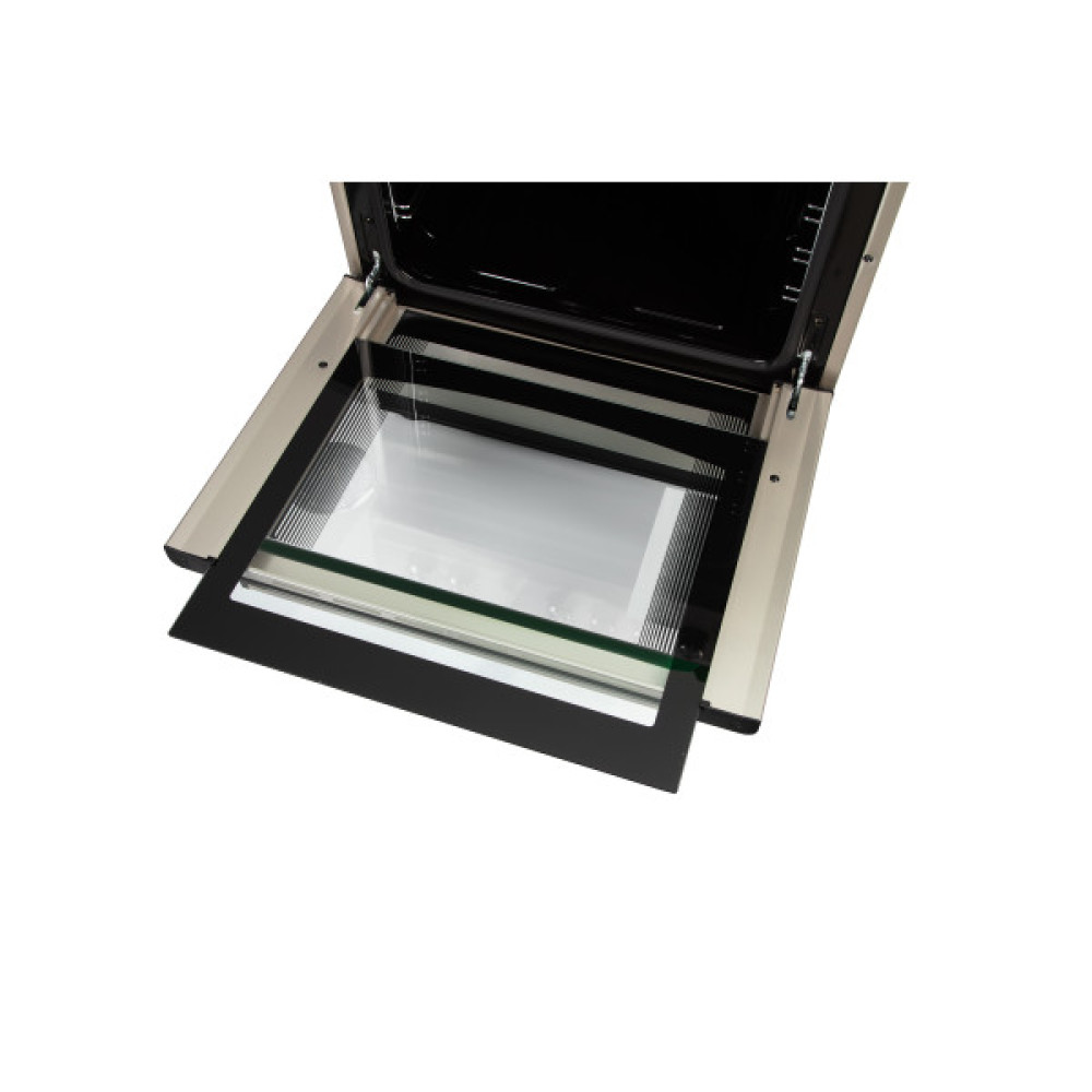 Плита ARDESTO комбі, 64л, 60x60см, конвекція, чавун, підсвічування, форсунки LPG (підключення газового балона), знімні направляючі, сріблястий