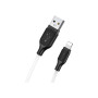 Дата кабель USB 2.0 AM to Lightning 1.0m 2.4A silicone BX42 white BOROFONE (6931474736734)