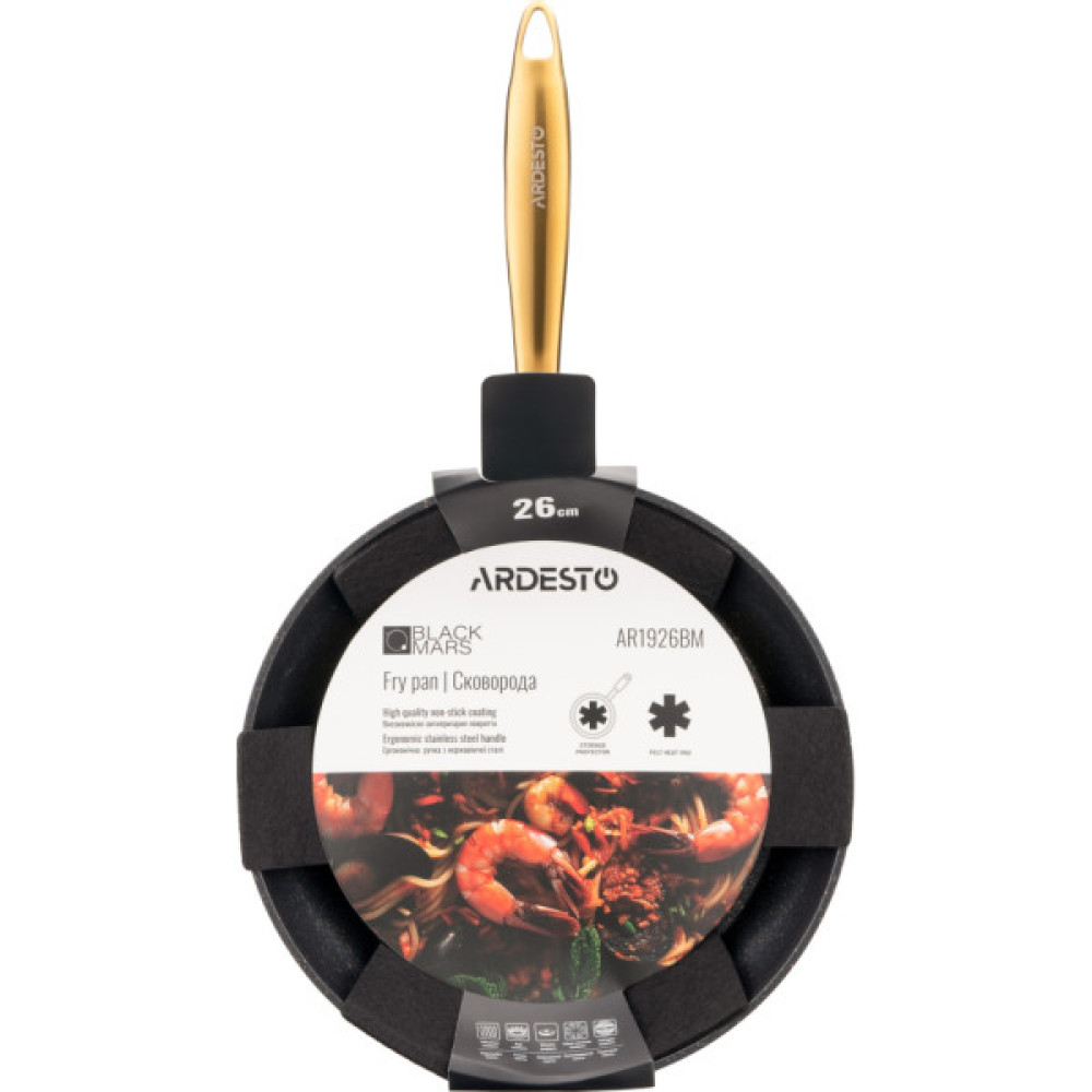 Сковорода Ardesto Black Mars Sparkle 26 см (AR1926BM)
