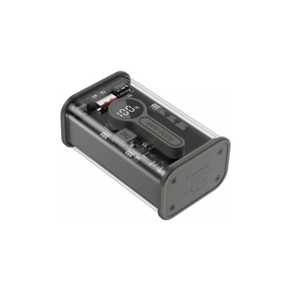 Батарея універсальна Gembird 9000mAh, QC3.0, Transparent (PB09-TQC3-01)