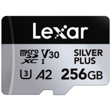 Карта пам'яті Lexar 256GB microSDXC class 10 UHS-I U3 V30 A2 Professional Silver (LMSSIPL256G-BNANG)
