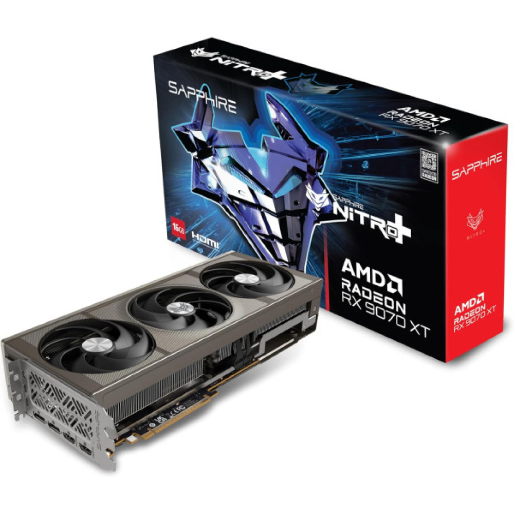 Відеокарта SAPPHIRE Radeon RX 9070 XT 16GB GDDR6 NITRO+ GAMING OC