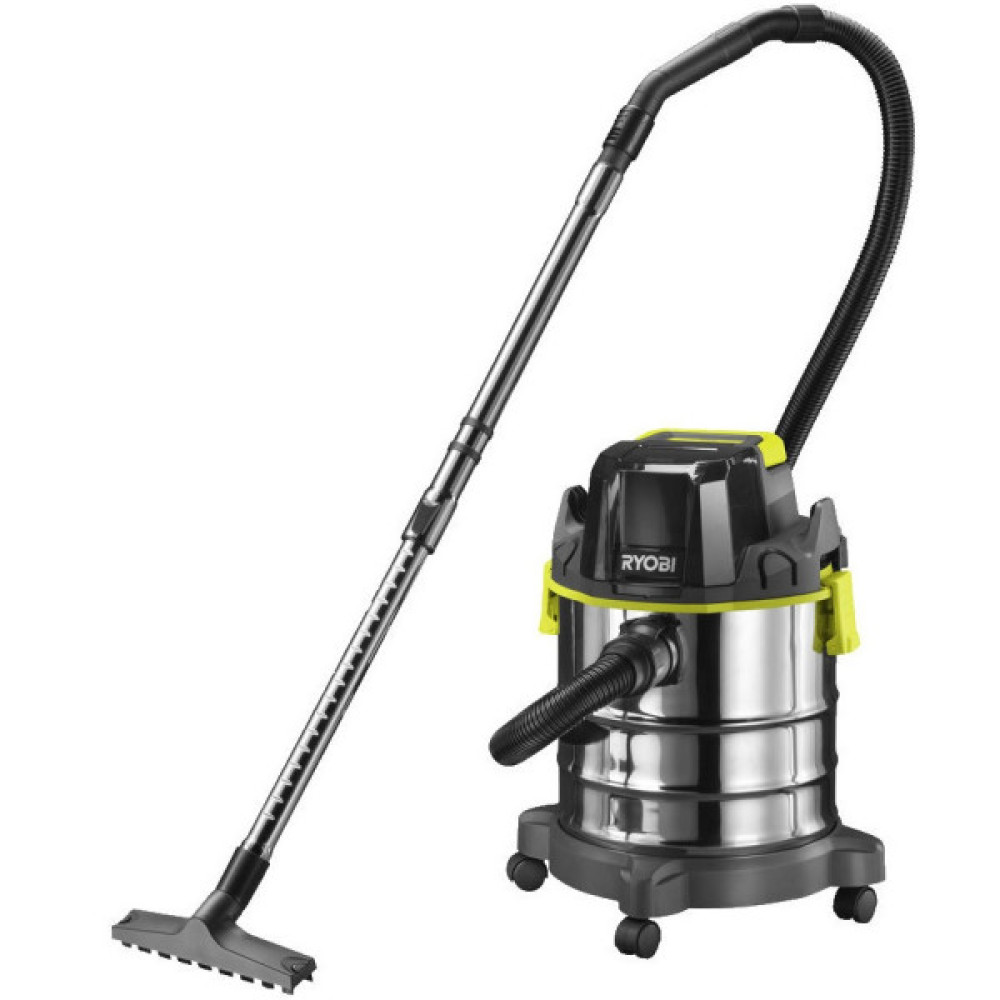 Пилосос акумуляторний професійний Ryobi ONE+ R18WDV-0 18В 82Вт 11.4кПа контейнер 18л 4.7кг без АКБ та ЗП