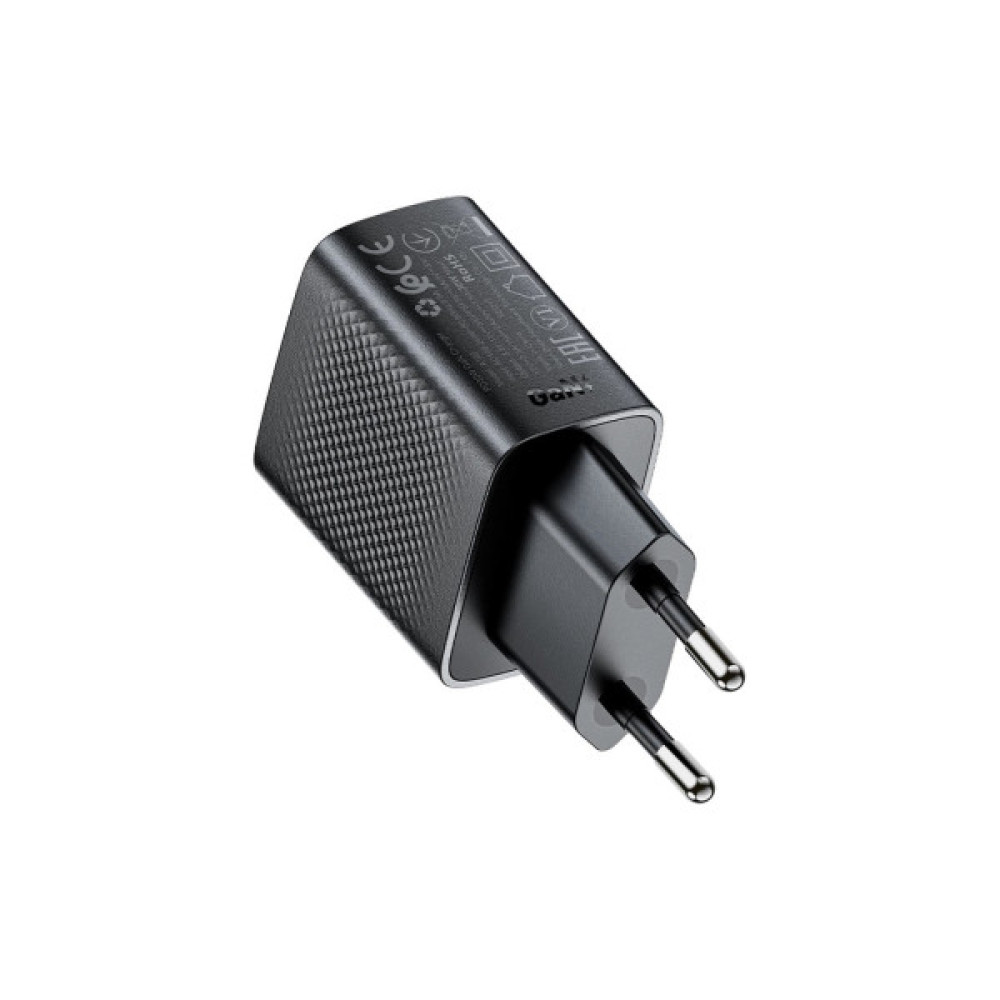 Зарядний пристрій Acefast A102 USB-C PD30W GaN Black (6974316283287)