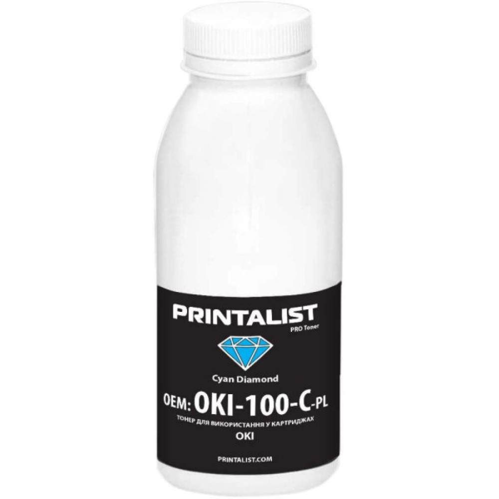 Тонер OKI Universal 100г Cyan Printalist (OKI-100-C-PL) Тонер OKI Universal 100г Cyan Printalist (OKI-100-C-PL)