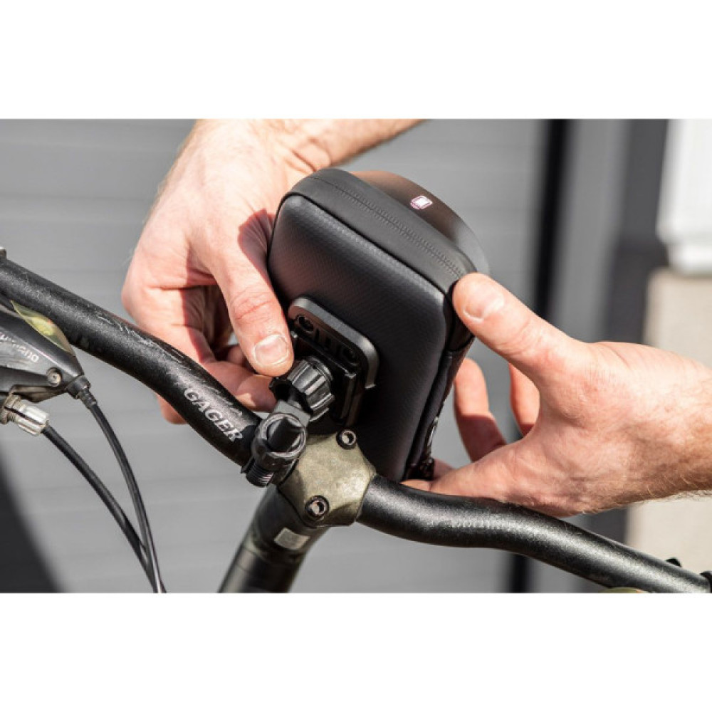 Велосумка на кермо Neo Tools з тримачем для смартфона до 6" Black (91-001)