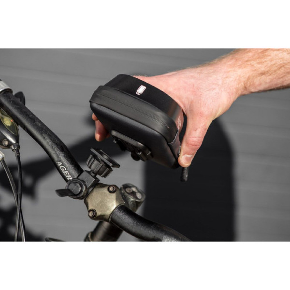 Велосумка на кермо Neo Tools з тримачем для смартфона до 6" Black (91-001)