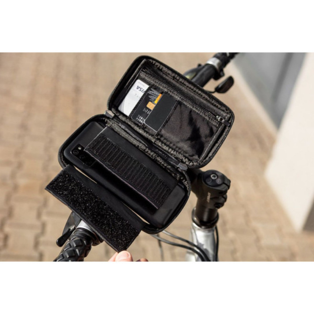 Велосумка на кермо Neo Tools з тримачем для смартфона до 6" Black (91-001)