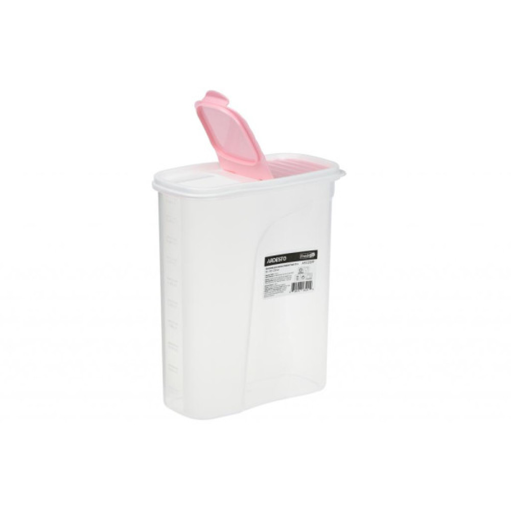 Ємність для сипучих продуктів Ardesto Fresh 2.5 л Pink (AR1225PP)