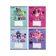 Зошит Kite LOL, 12 аркушів, коса лінія (LO25-235)