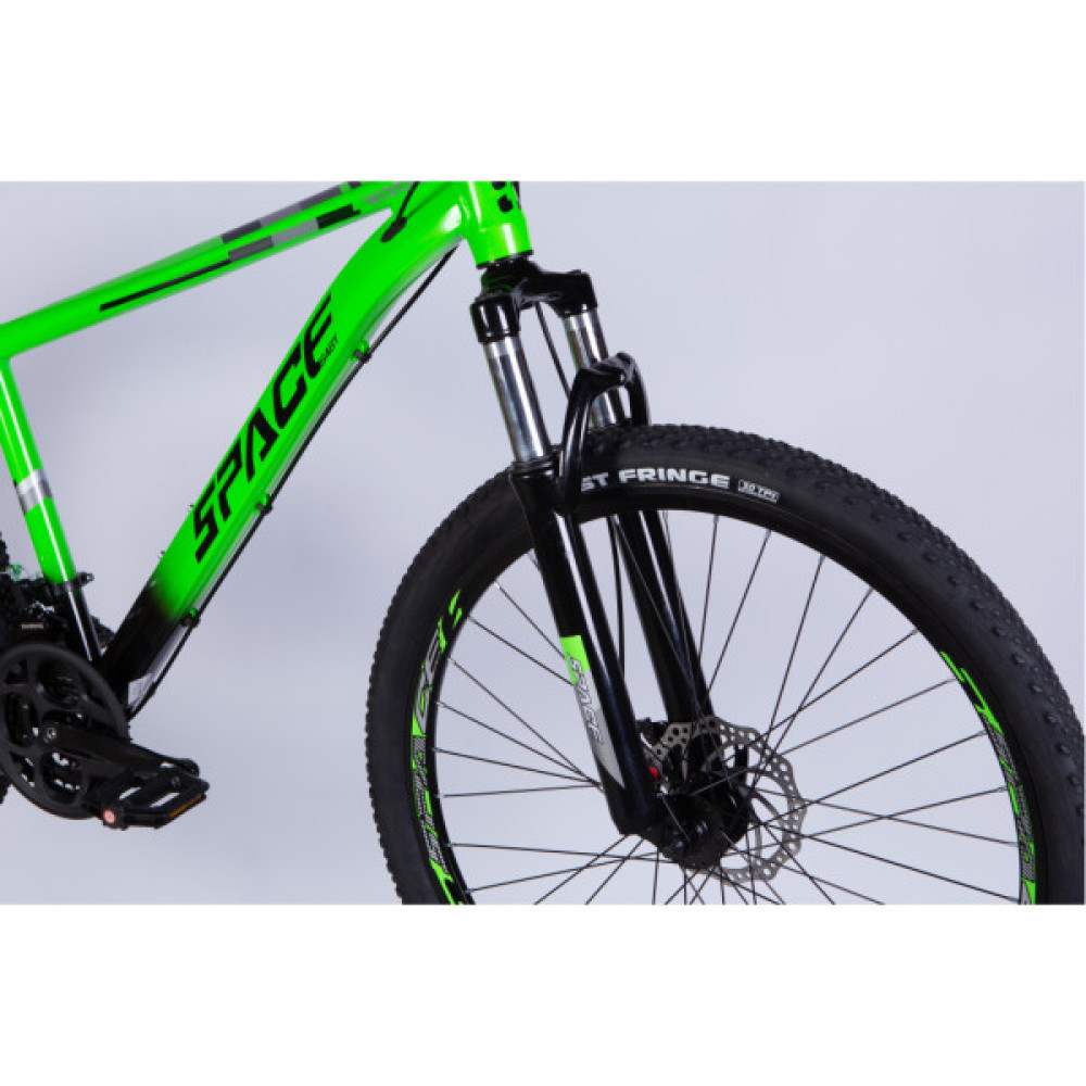 Велосипед Space 27.5" MERCURY DD FR рама-17" AL 2026 зелено-чорний (OPS-SP-27.5-074)