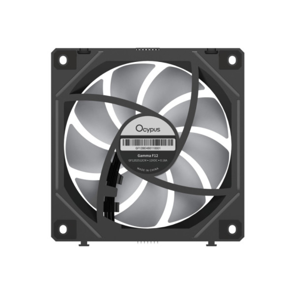 Кулер до корпусу OCYPUS GAMMA F12 UNI ARGB чорний (GAMMA-F12-BK1AM01U-GL)