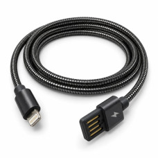 Дата кабель USB 2.0 AM to Lightning 1.0m 2.4A metal black XoKo (XK-CTL-001-BK)