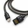 Дата кабель USB 2.0 AM to Lightning 1.0m 2.4A metal black XoKo (XK-CTL-001-BK)