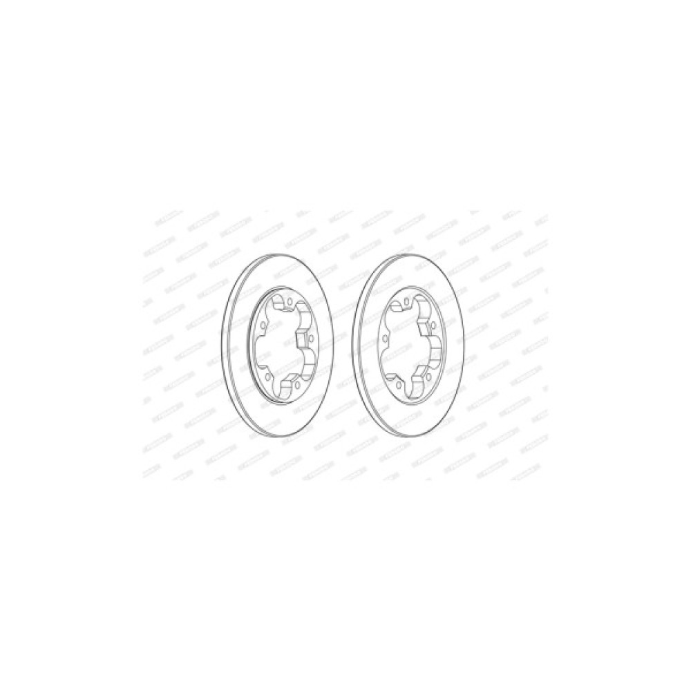 Гальмівний диск FERODO DDF2484C
