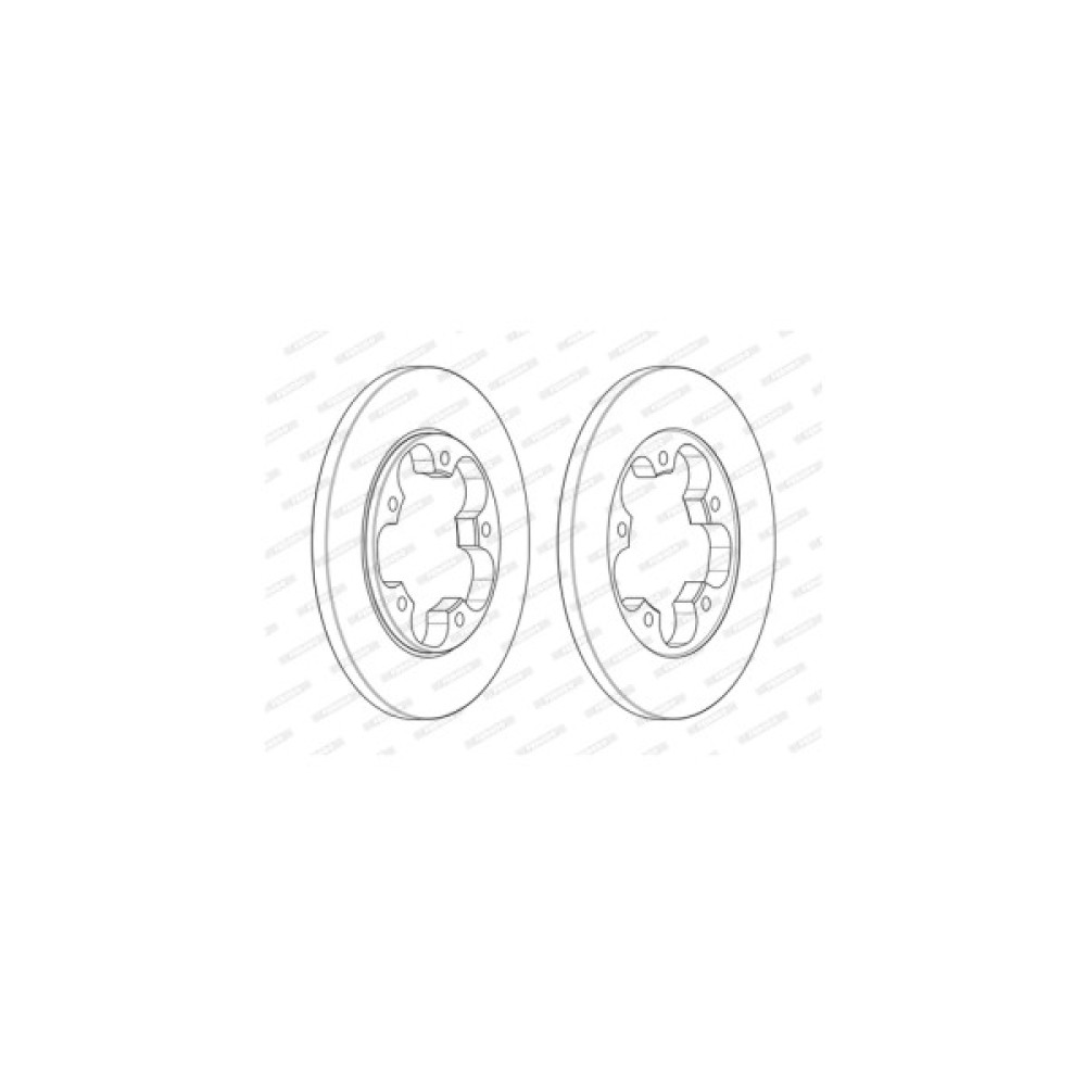 Гальмівний диск FERODO DDF2484C