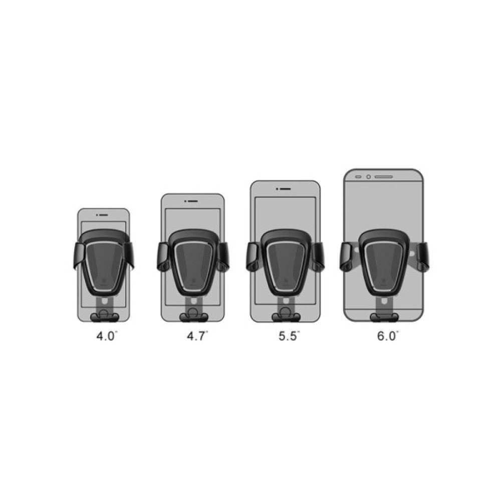 Універсальний автотримач Baseus Gravity Car Mount, black (SUYL-01)