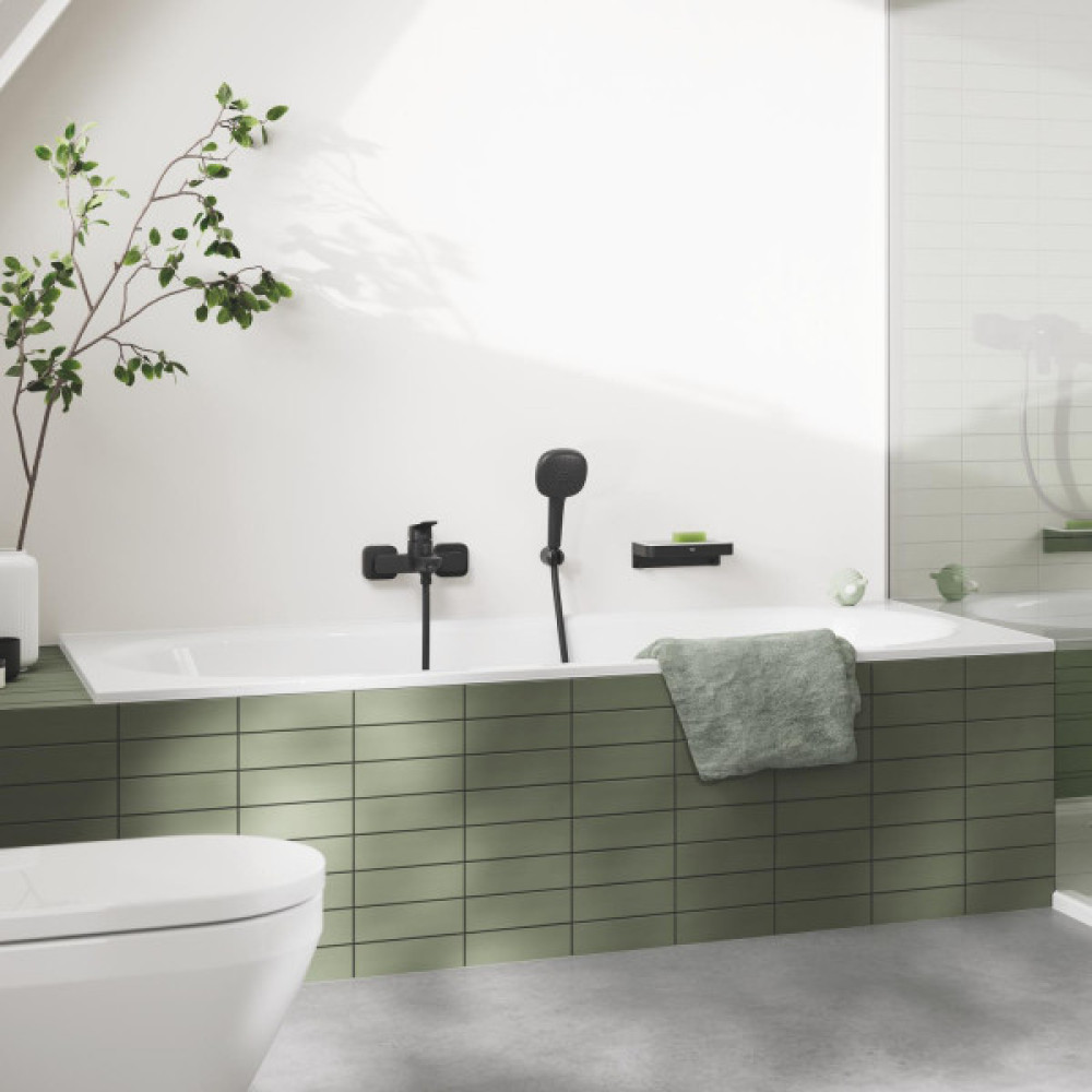 Змішувач для душу Grohe QuickFix Dice Black, 1 важіль, чорний матовий