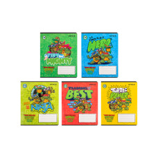 Зошит Kite Ninja Turtles, 12 аркушів, клітинка (NT24-232)