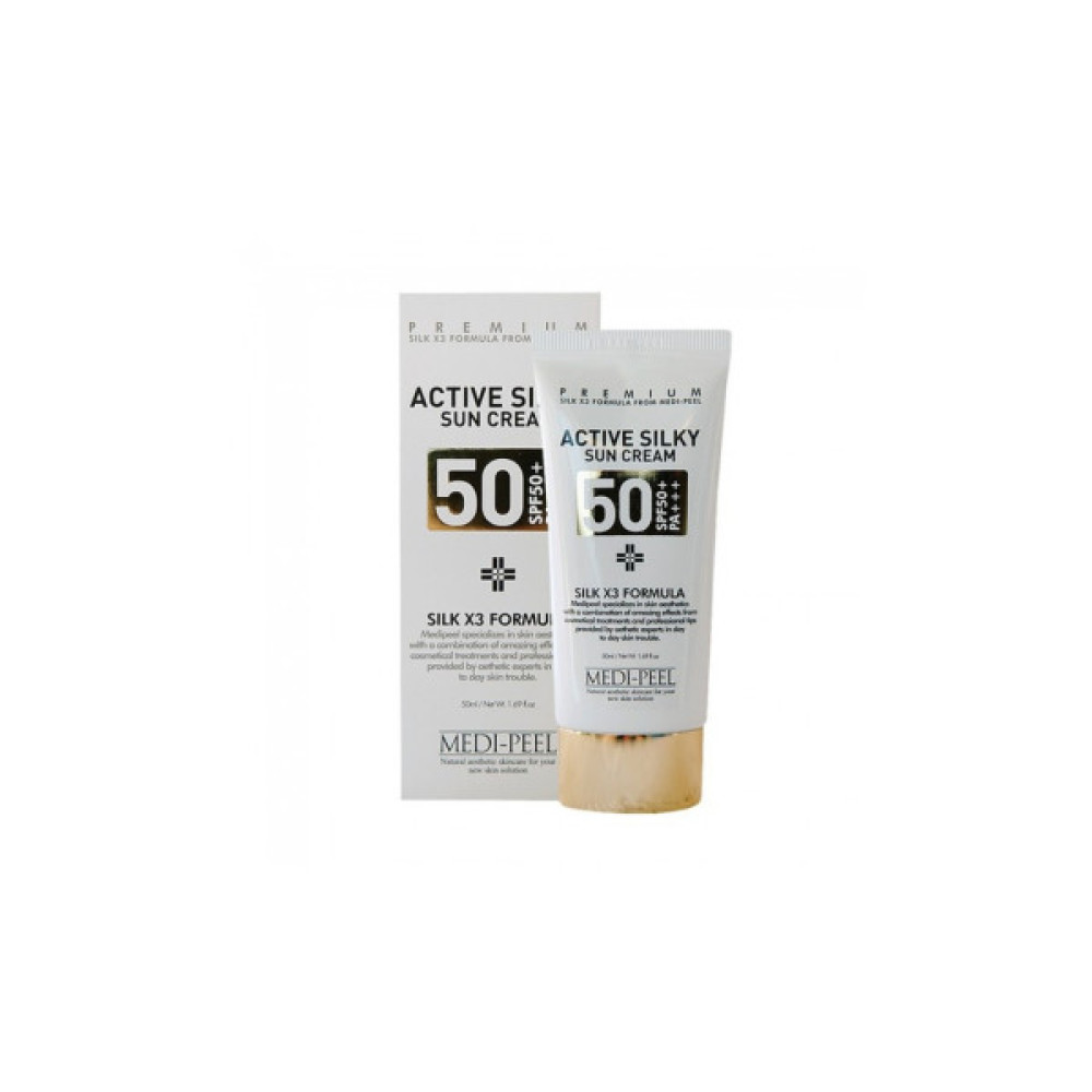 Крем для обличчя Medi-Peel Active Silky Sun Cream SPF50+ /PA+++ 50 мл (8809409341545)