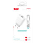 Зарядний пристрій XO 2xUSB 2.4A + cable USB to Micro 5P white (L57-M-WH)