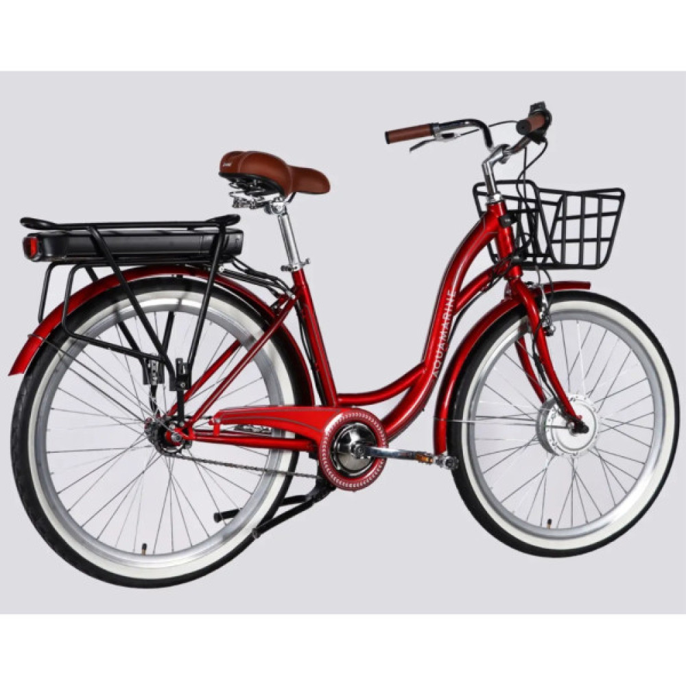 Електровелосипед Dorozhnik 26" eAQUAMARINE BH рама-17" 36B 13А*г 500Вт 2026 бордовий (ELB-D-26-315)