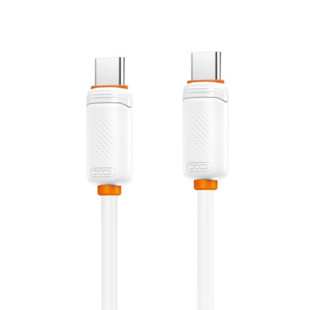 Дата кабель USB-C to USB-C 1.0m 27W white XO (XO-CB-300CC-WH)