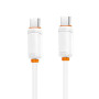 Дата кабель USB-C to USB-C 1.0m 27W white XO (XO-CB-300CC-WH)