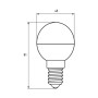 Лампочка Eurolamp LED ECO серия "P" G45 7W 700Lm E14 4000K (LED-G45-07144(P)) Лампочка Eurolamp LED ECO серия "P" G45 7W 700Lm E14 4000K (LED-G45-07144(P))