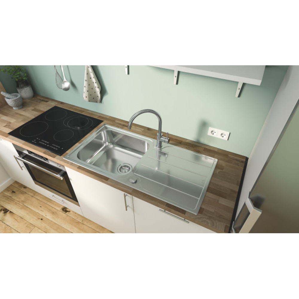 Змішувач для кухні Grohe QuickFix Start Classic, довж.виливу - 223мм, поворотний, 1важіль, хром