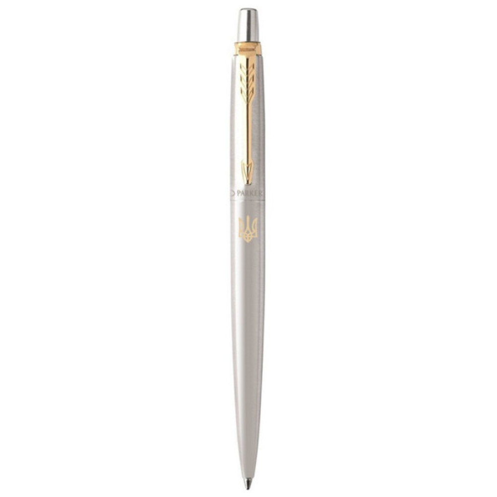 Ручка кулькова Parker JOTTER 17 UKRAINE SS GT BP Тризуб золотий (16032_T001g)