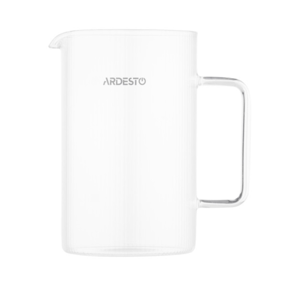 Френч-прес Ardesto Midori, 800мл, боросилікатне скло, бамбук, прозорий (AR1009WL)