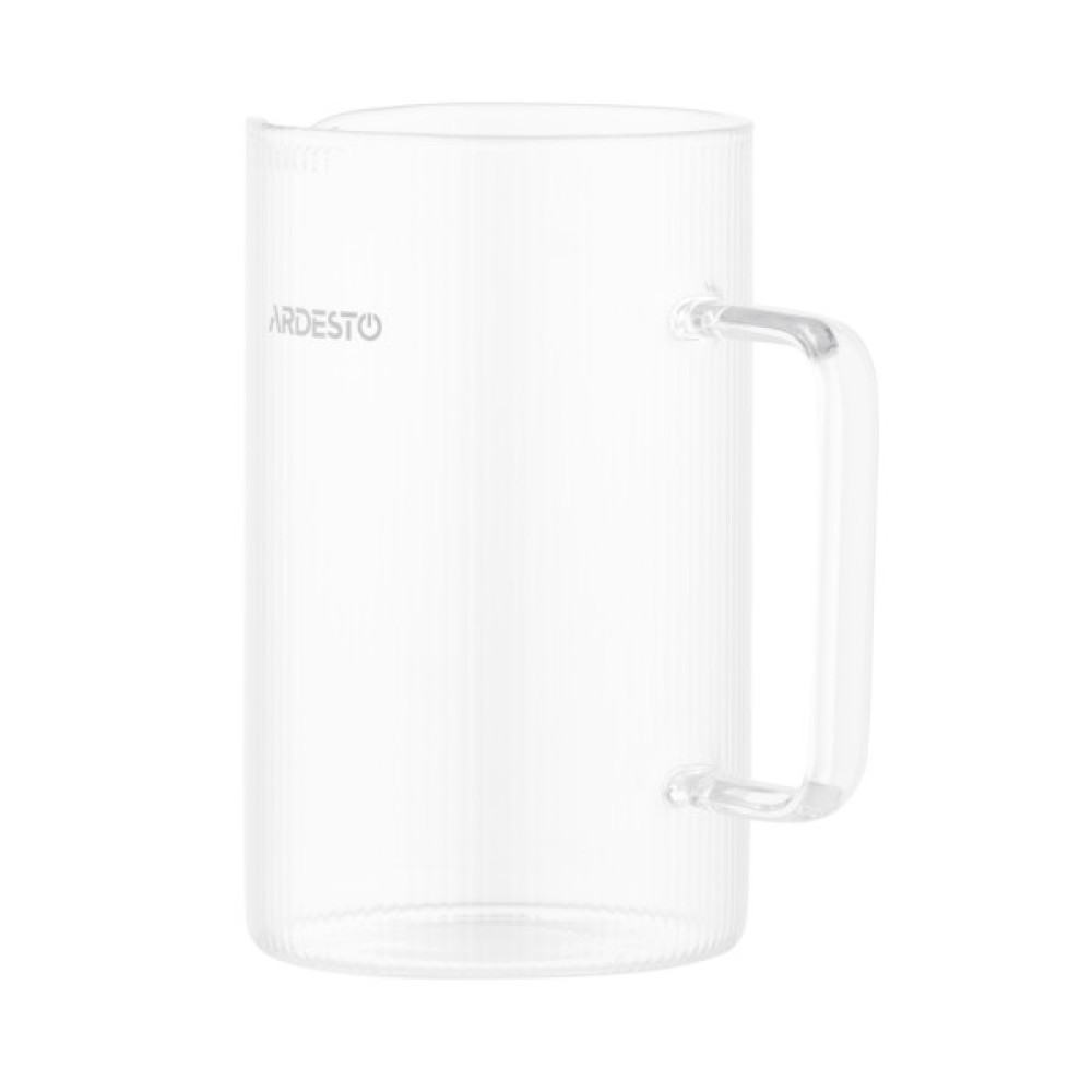 Френч-прес Ardesto Midori, 800мл, боросилікатне скло, бамбук, прозорий (AR1009WL)