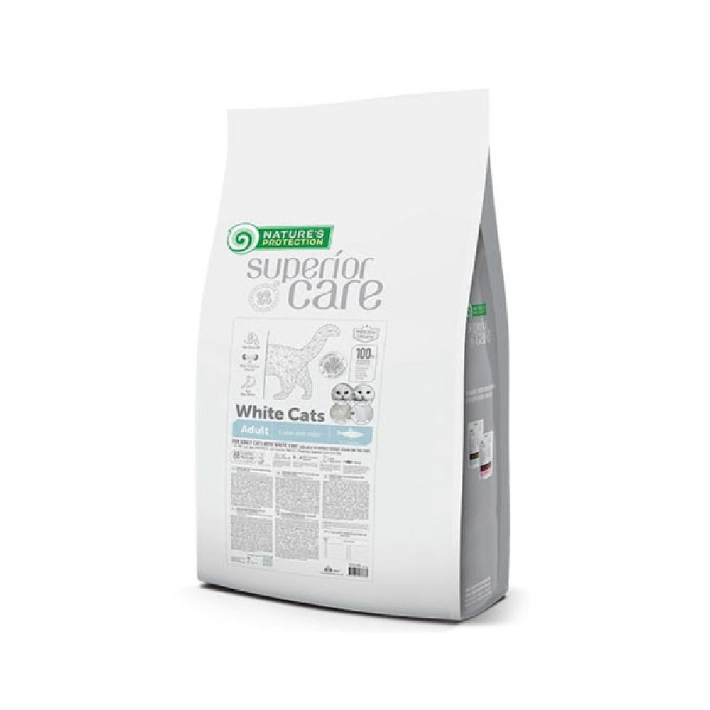 Сухий корм для кішок Nature's Protection Superior Care White Cats Grain Free Herring 7 кг (NPSC47633)
