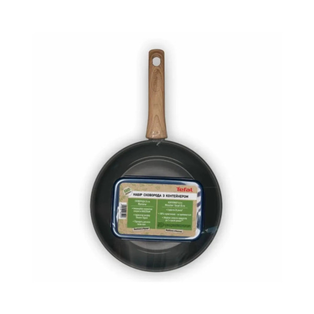 Сковорода Tefal Renew + контейнер Tefal Master Seal Eco 26 см, 0.8л (C4250543)