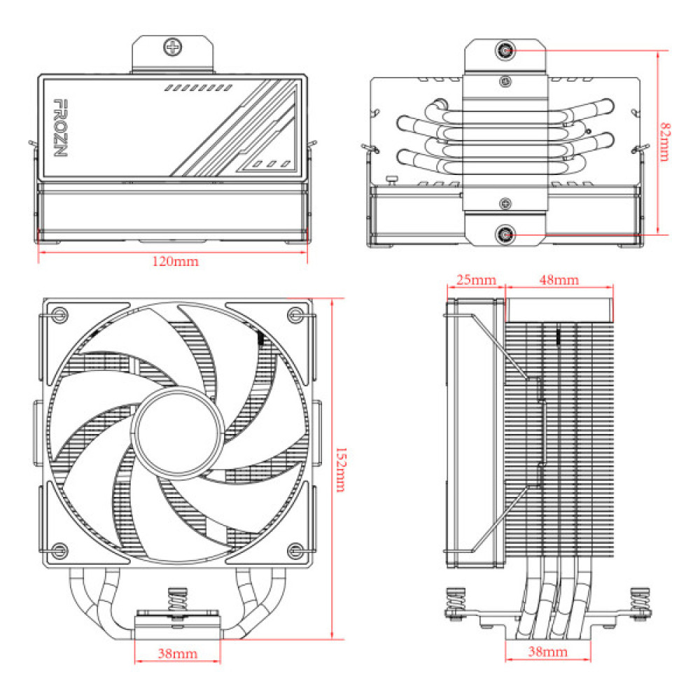 Кулер до процесора ID-Cooling FROZN A410 Black