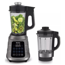 Блендер Tefal стаціонарний Ultrablend Vacuum Boost 1300Вт, чаша-2500мл, вакуумний, доп чаша 1400, сріблясто-чорний