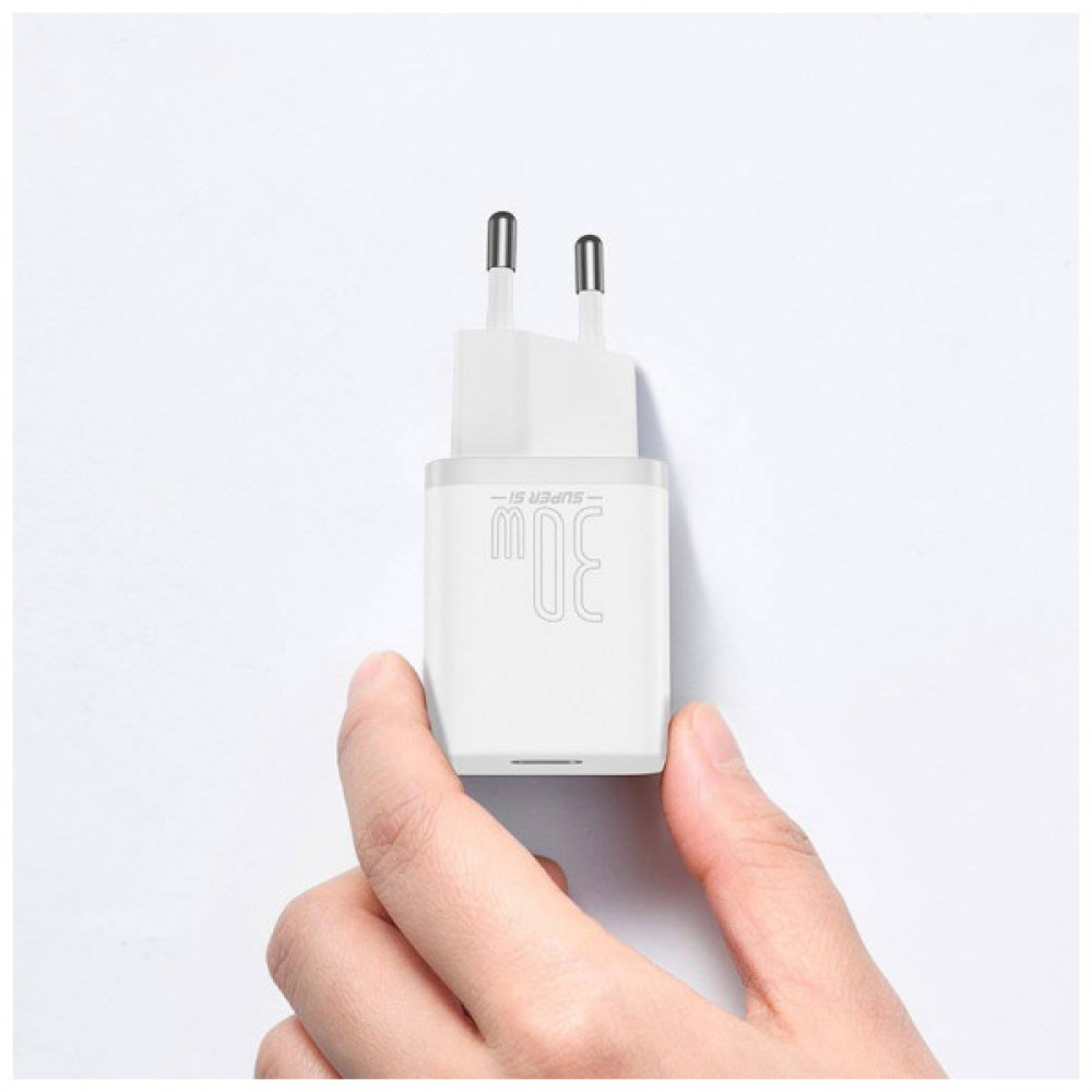 Зарядний пристрій Baseus Super Si quick charger IC 30W white (CCSUP-J02)