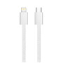 Дата кабель USB-C to Lightning 2.0m PD 27W braided gray ColorWay (CW-CBPDCL068-GR)