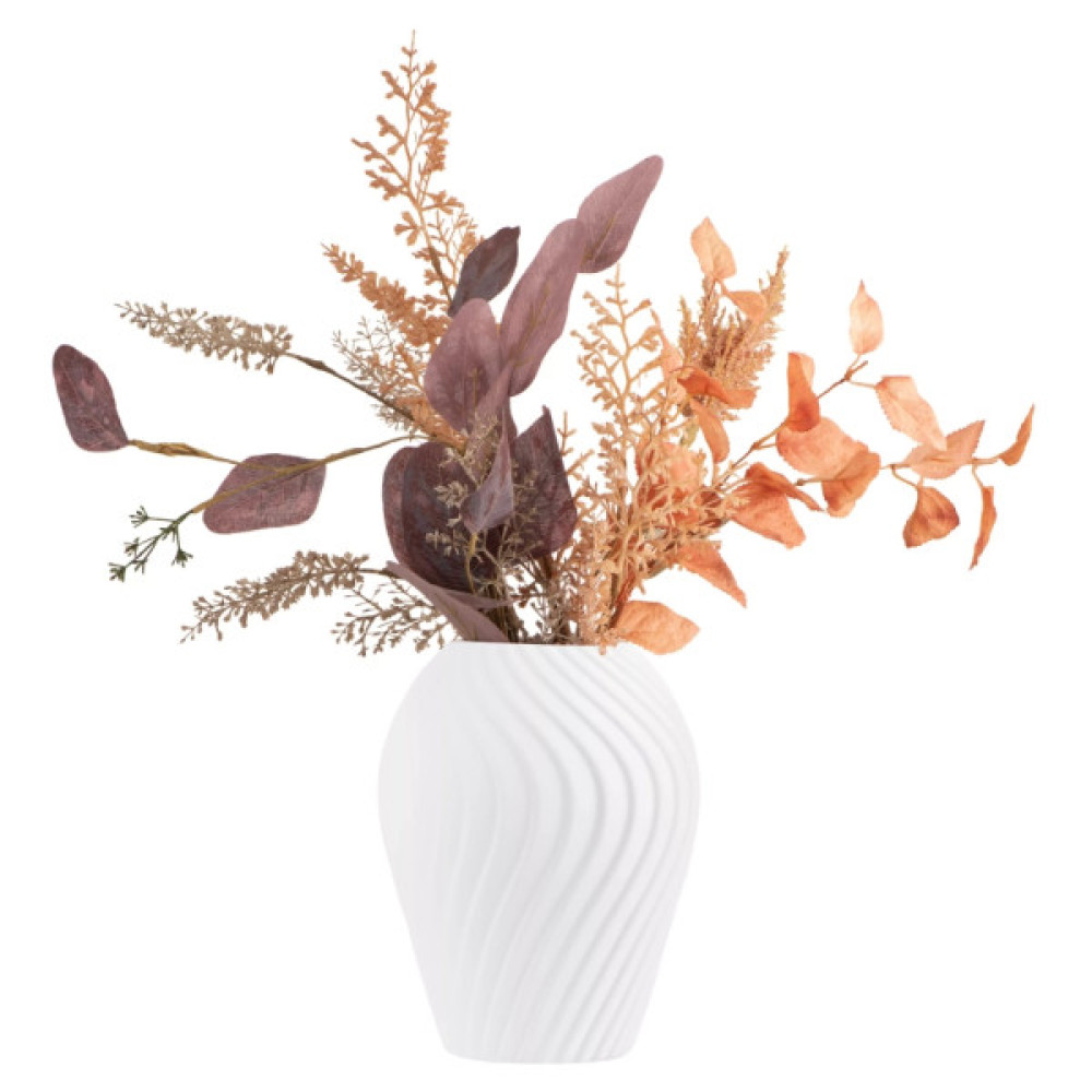 Ваза Ardesto Trento, 15.5х20см, порцеляна, білий (AR3824W)