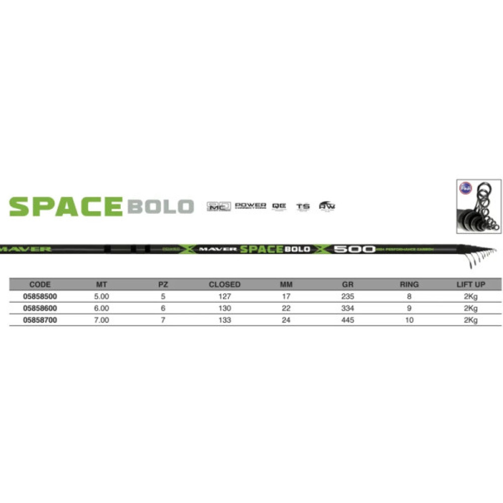 Вудилище Maver Space Bolo 5.00m (1300.39.56)